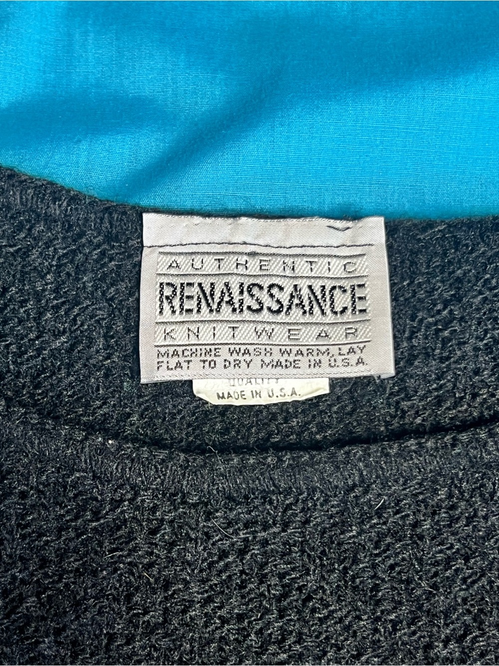 Vintage Renaissance Black Bouclé Indie Sleaze Cap Sleeve Sweater Vest USA - Picture 4 of 15